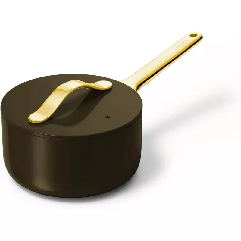 1.75 Qt. Ceramic Non-Stick Sauce Pan - Black