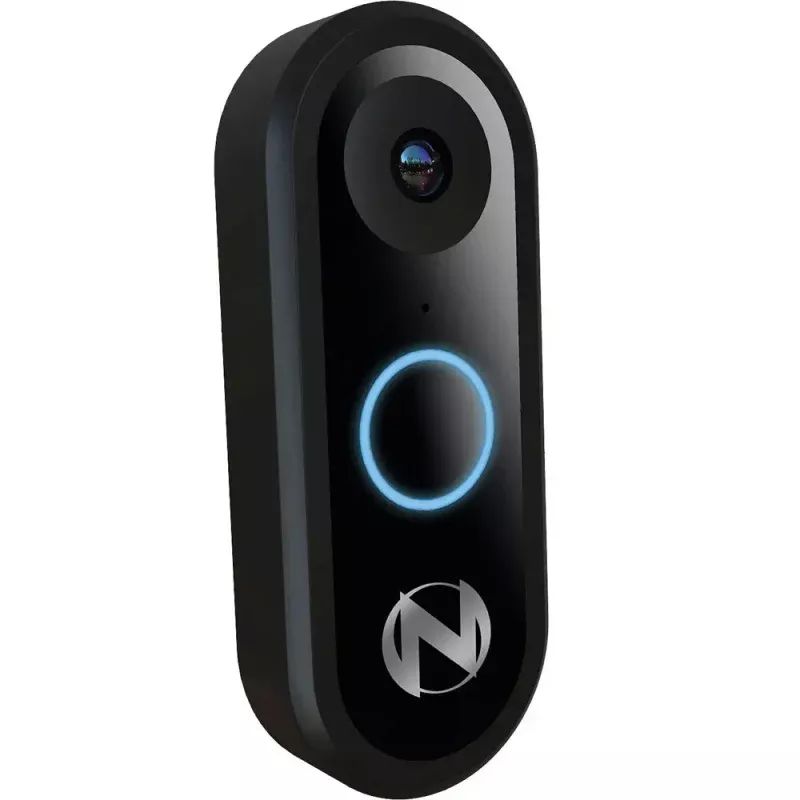 1080p Wired Video Doorbell - Black