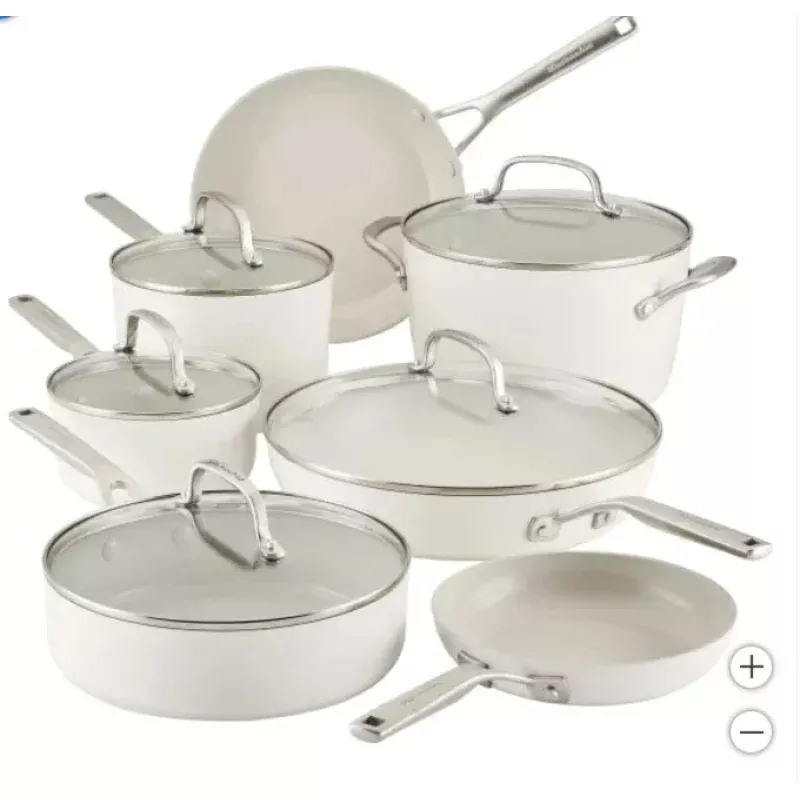 12-Piece Hard Anodized Ceramic Cookware Set