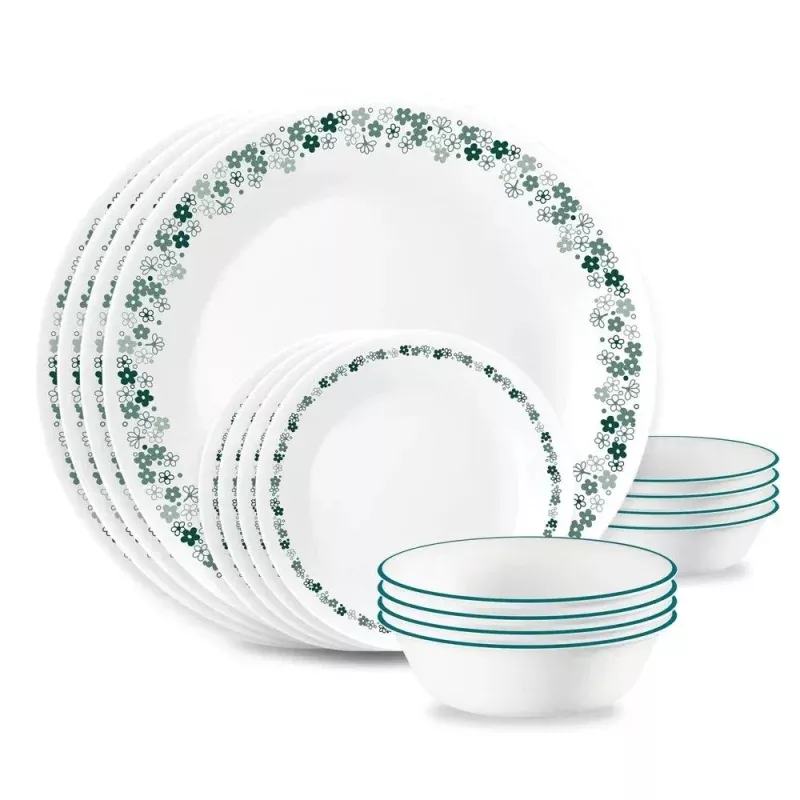 16pc Dinnerware Set - Spring Blossom Green