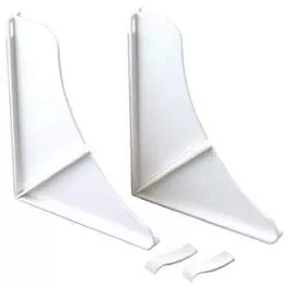 2-Pack White Shower Splash Guards