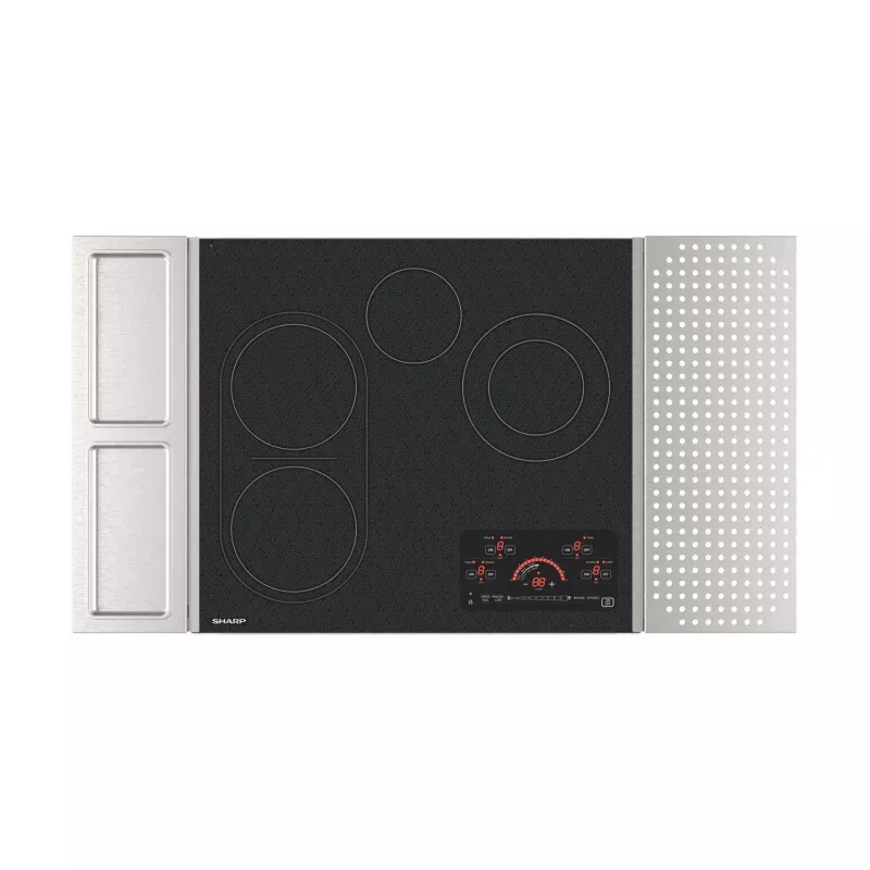 24 in. Drop-In Radiant Cooktop with Side Accessories