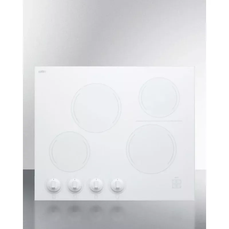24" Wide 230v 4-burner Radiant Cooktop