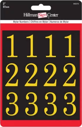 2GOLD/BLCK NUMBERS KIT