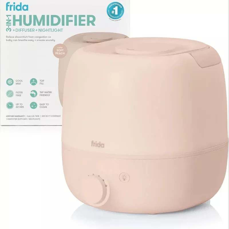 3-in-1 Cool Mist Humidifier - Peach