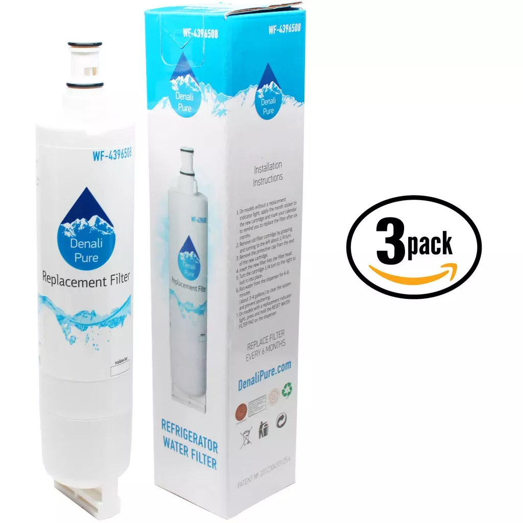 3-Pack KitchenAid KSRB25FKSS04 Refrigerator Water Filter Replacement