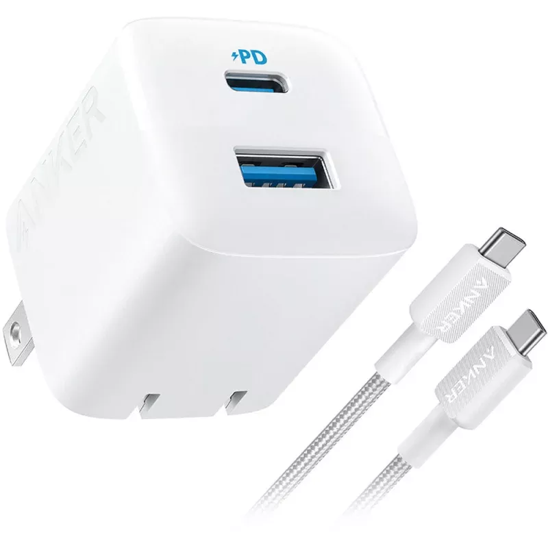 33W 2-Port USB-C/USB-A Wall Charger