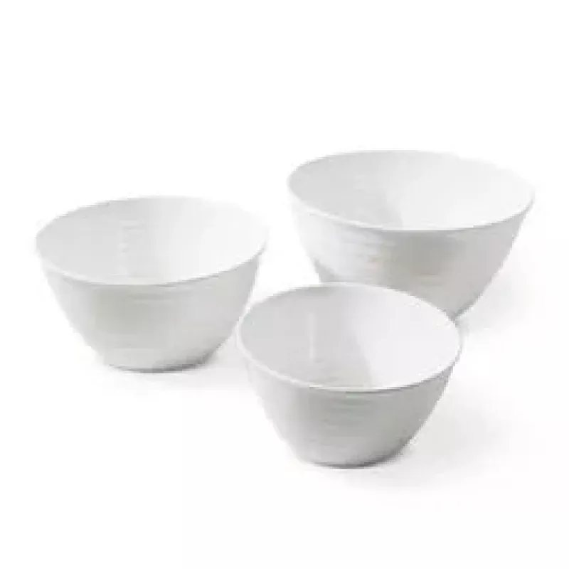 3pc Plastic Nesting Serving Bowls
