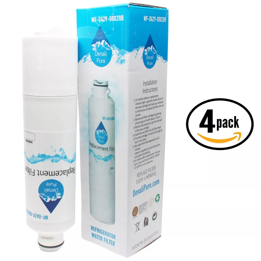4-Pack Samsung RF261BEAESR /AA-0001 Refrigerator Water Filter Replacement