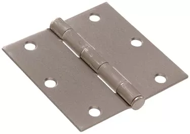 4SATIN NICKEL SQ HINGE