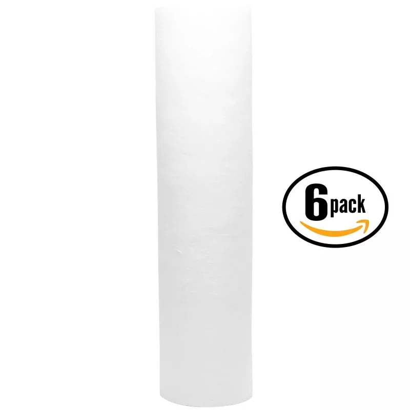 6-Pack Crystal Quest CQE-CT-00111 Polypropylene Sediment Filter Replacement