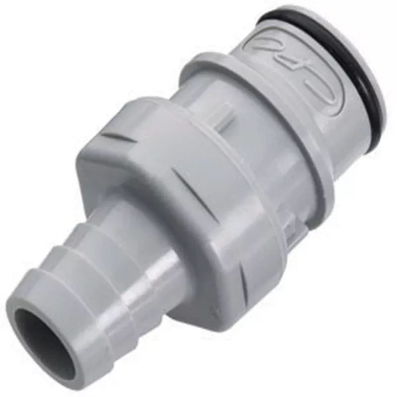 61400 NSF Valved In-Line Hose Barb Coupling Insert 1/2 ID Barb