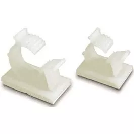 Adhesive-Mounted Releasable Clamp, 1/2-In., 4-Pk.