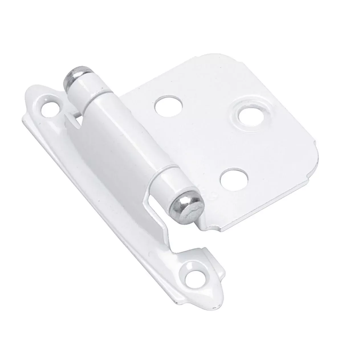 Amerock White Self-Closing Face Mount Variable Overlay Hinge (2-Pack)