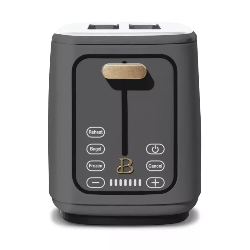 Beautiful 2-Slice Toaster With Touch-Activated Display, Oyster Gray