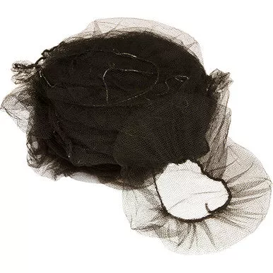 Black Hair Nets, 100/Pack