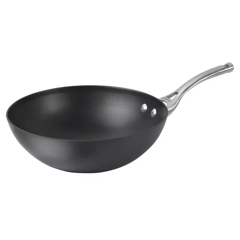 Calphalon Hard Anodized 10.5-Inch Nonstick Flat-Bottom Wok