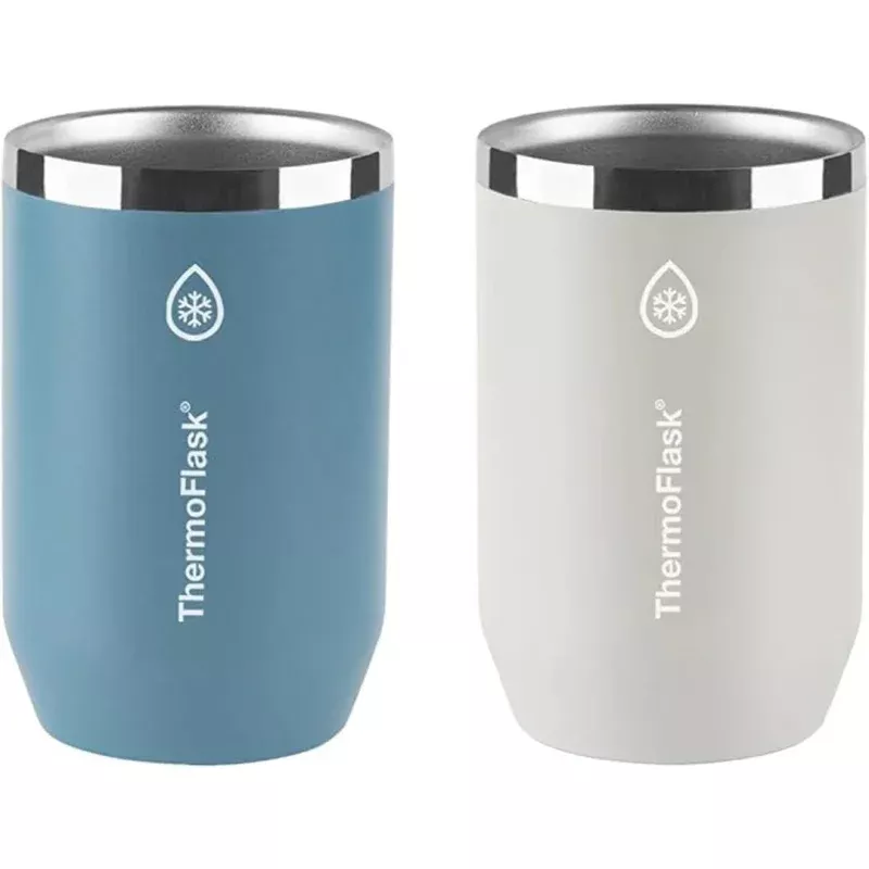 Can Cooler 2 Pack - 12oz Standard - Dusty Blue / Ultimate Gray