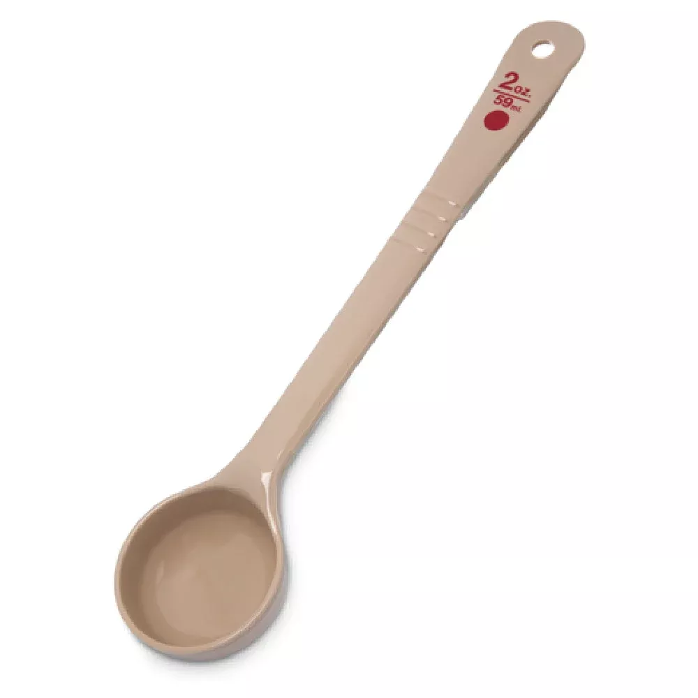 Case of 12 - Carlisle 435806 1-1/2 Oz Portion Server Solid Beige Polycarbonate with Color-Coded