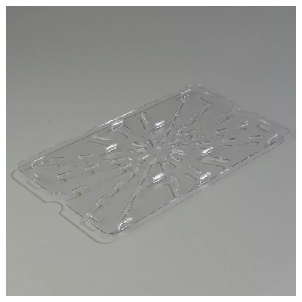 Case of 6 - Carlisle 1021507 18 Inch Food Pan Drain Shelf with Polycarbonate Clear Finish