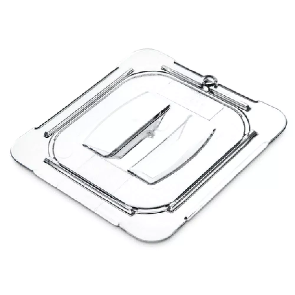 Case of 6 - Carlisle 10310U07 6.88 Inch Clear Handled Lid for 1/6 Size Food Pan with NSF