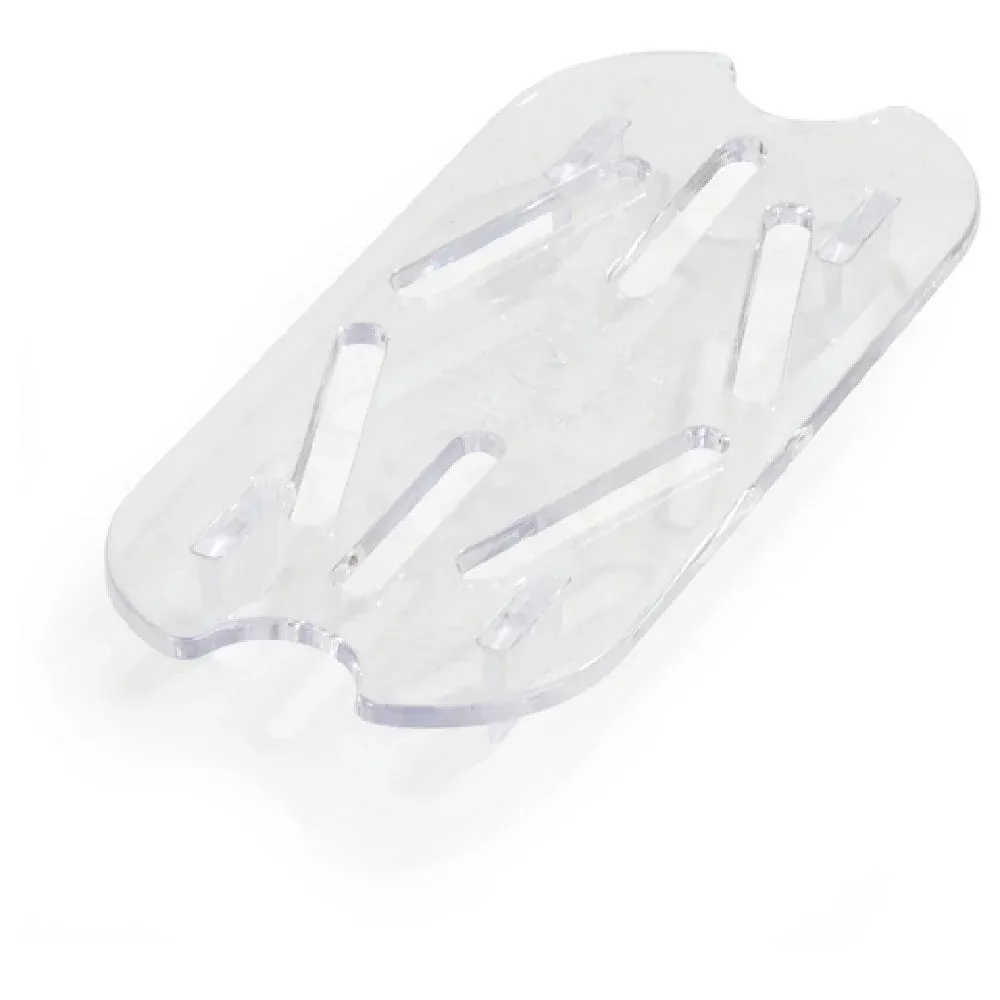 Case of 6 - Carlisle 1033507 5 Inch Clear Food Pan Drain Grate Polycarbonate Footed