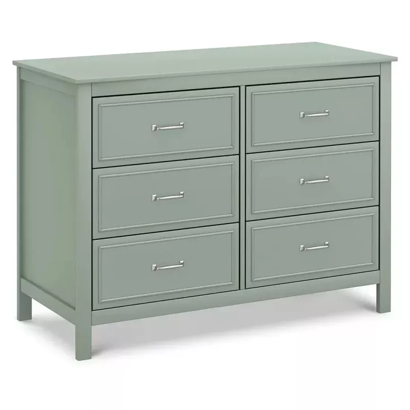 Charlie 6-Drawer Double Dresser - Light Sage