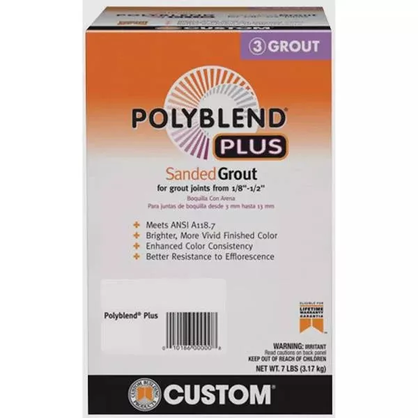 Custom Building Products PolyBlend PLUS 7 Lb. Platinum Sanded Tile