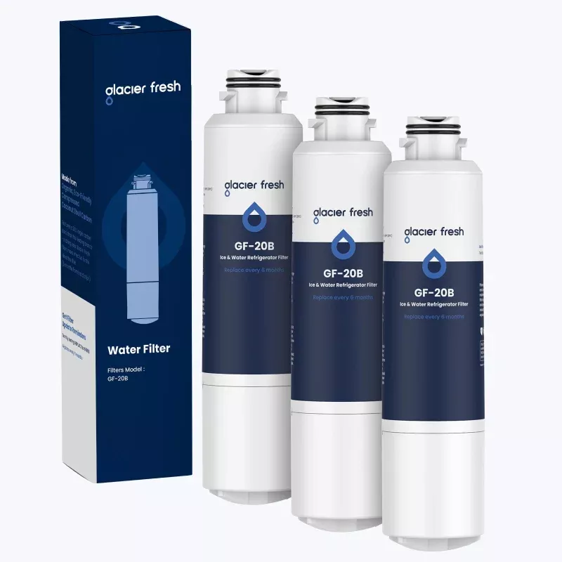 DA29-00020B, DA29-00020A Replacement Refrigerator Water Filter by Glacier Fresh, 3-Pack
