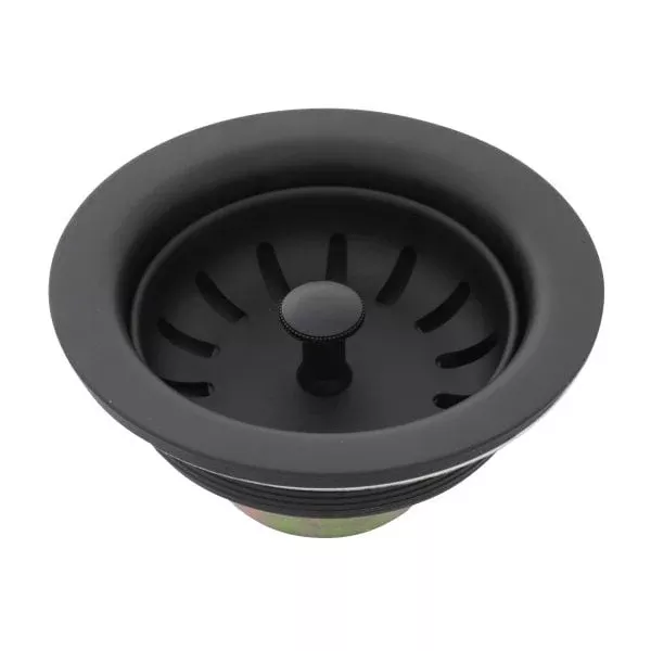 Danco 3-1/2 in. Basket Strainer Assembly in Matte Black