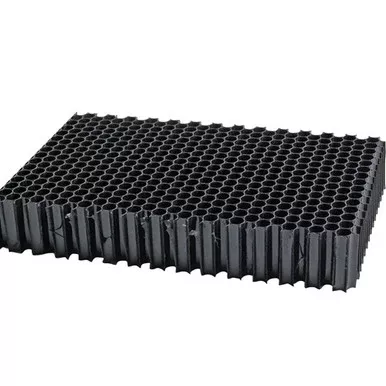 Diffuser, Hnycmb, 1" x 4", 1/4, Blk
