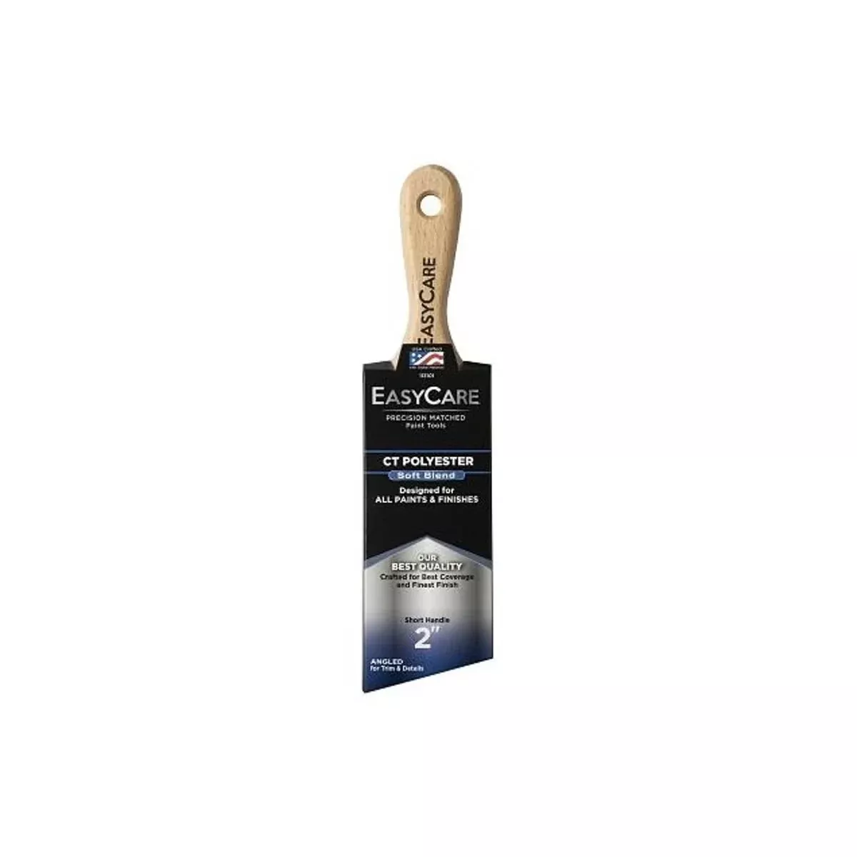 EasyCare Wood Handle Short Angled Sash Paint Brush