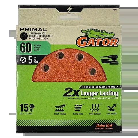 Gator Primal 5-in 8-Hole Sanding Discs