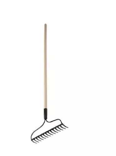 Great States Welded Bow Garden Rake with Lacquered Handle