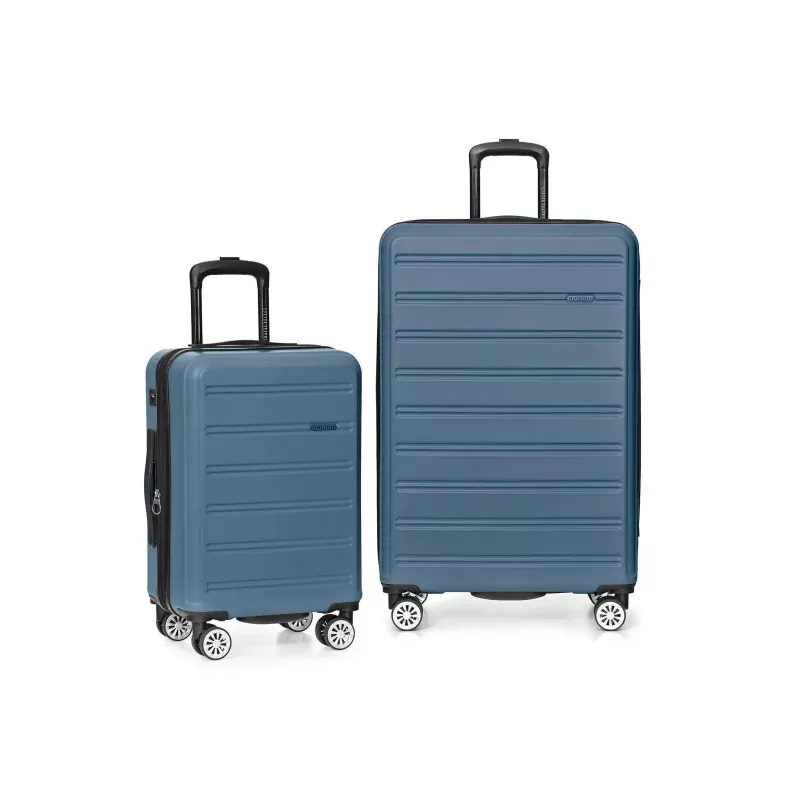 Hardside Spinner Luggage Set with USB Port - Navy