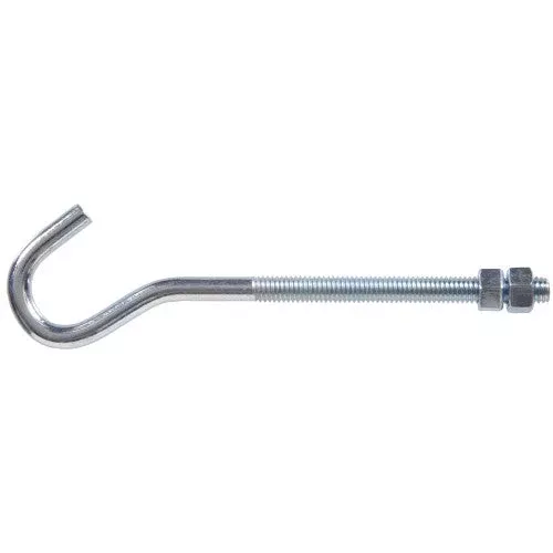 Hillman Hardware Essentials Clothesline Hook Bolt with 2 Hex Nuts (3/8"-16 x 7-1/4")