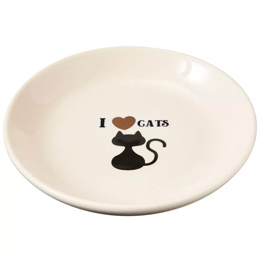 I Love Cats Cat Saucer