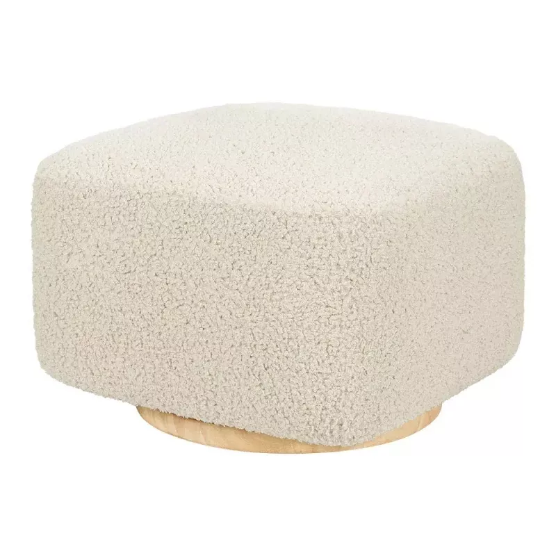 Kiwi Gliding Ottoman - Almond Teddy Loop