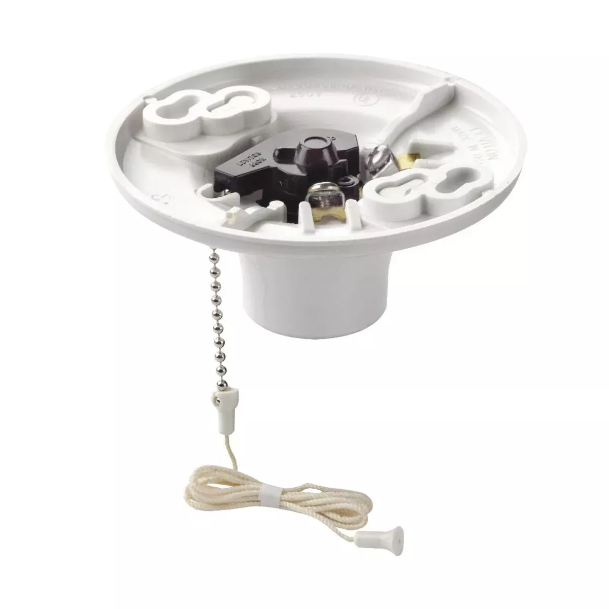 Leviton White Plastic Incandescent 2-Piece Lampholder