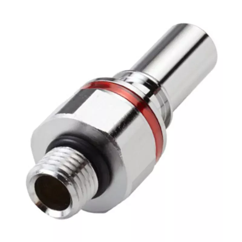 LQ4D46006RED Valved Straight Thread Liquid Cooling Coupling Insert 3/8 SAE-06 Warm Red