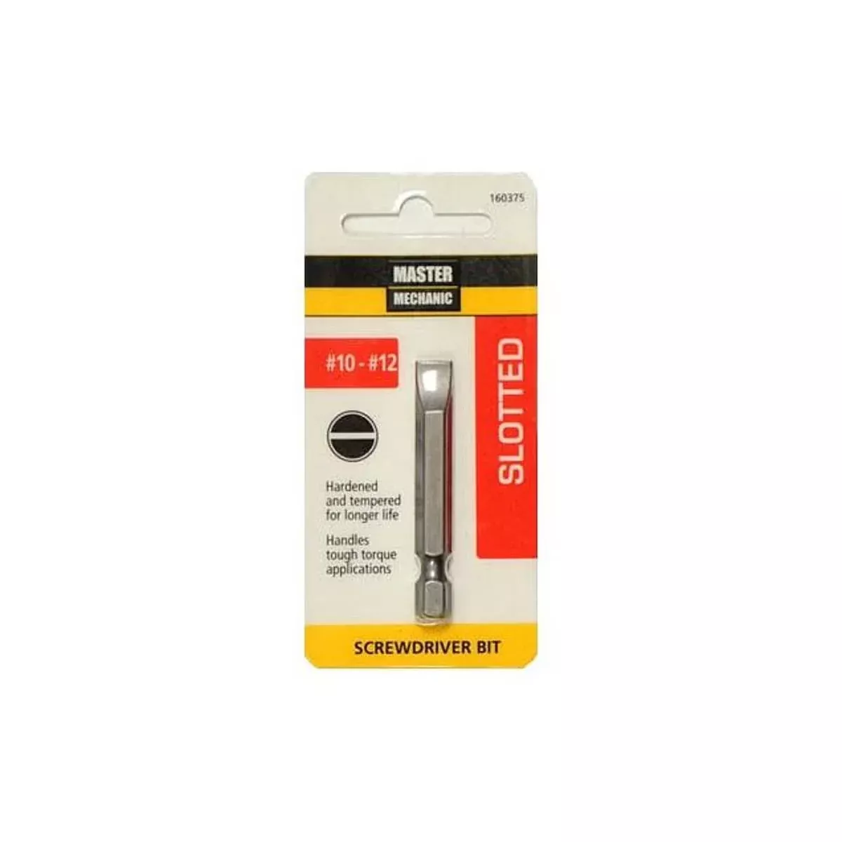 Master Mechanic 2 In. #10-12 Slotted Screwdriver Power Bit
