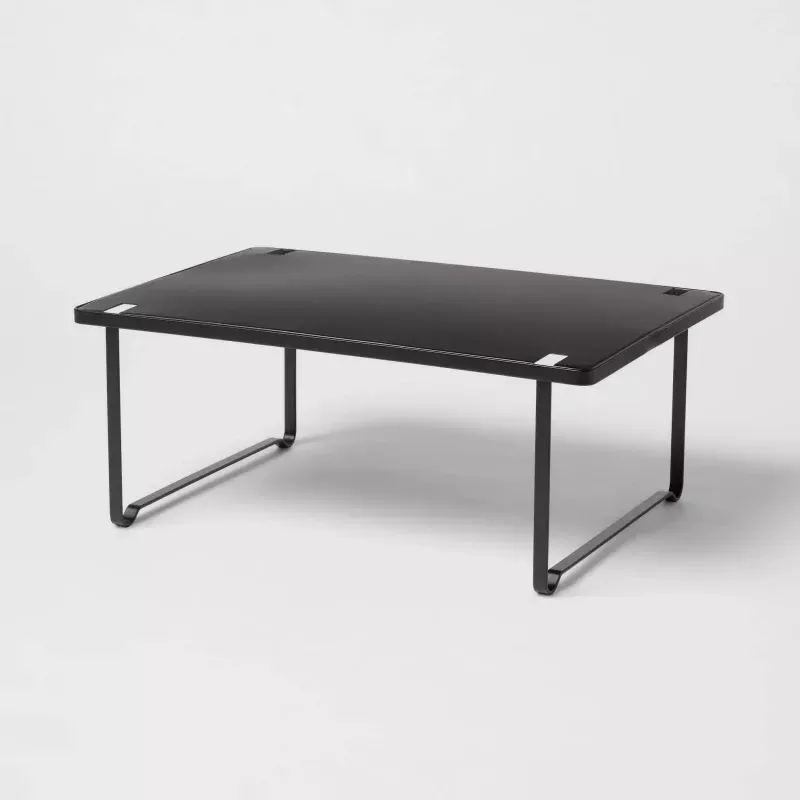 Metal Stacking Shelf - Black