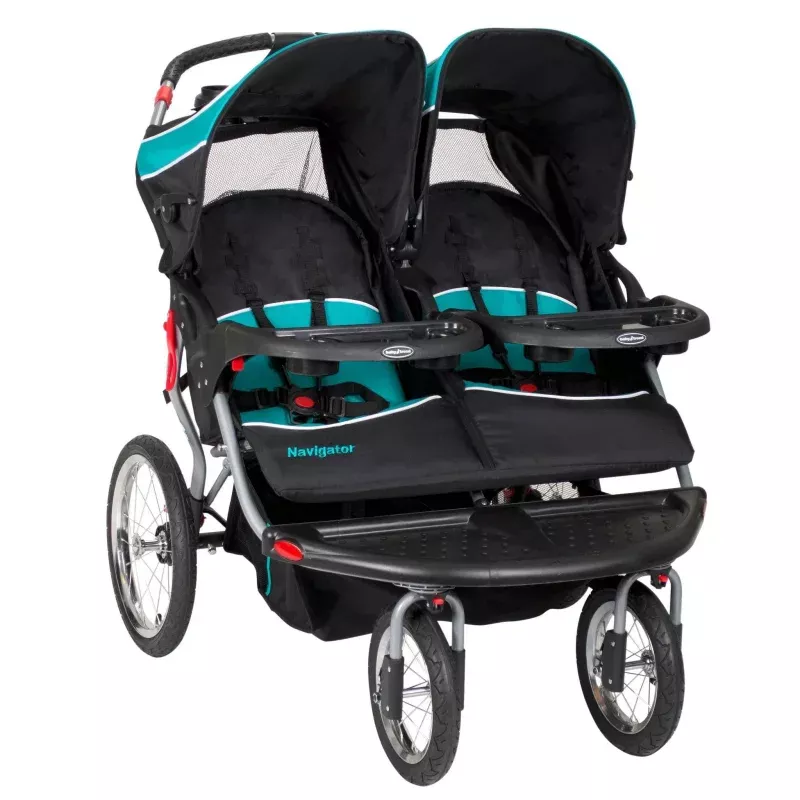 Navigator Double Jogger Stroller - Blue Tropic