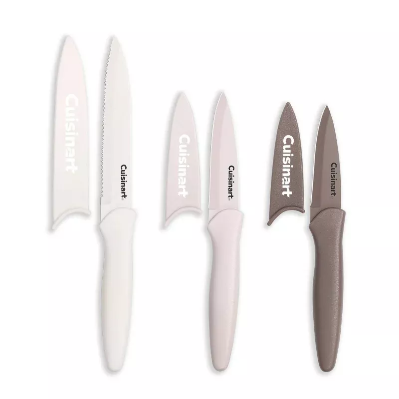 Nonstick Utility and Paring Knife Set - Cafe Au Lait
