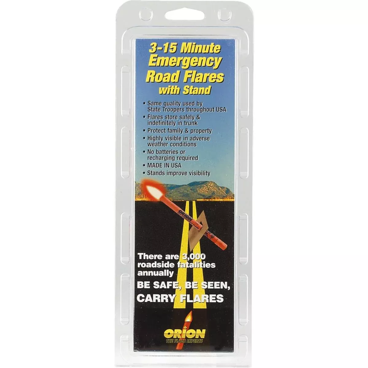 Orion Safety PlasTcap 15-Minute Flare (3-Pack)