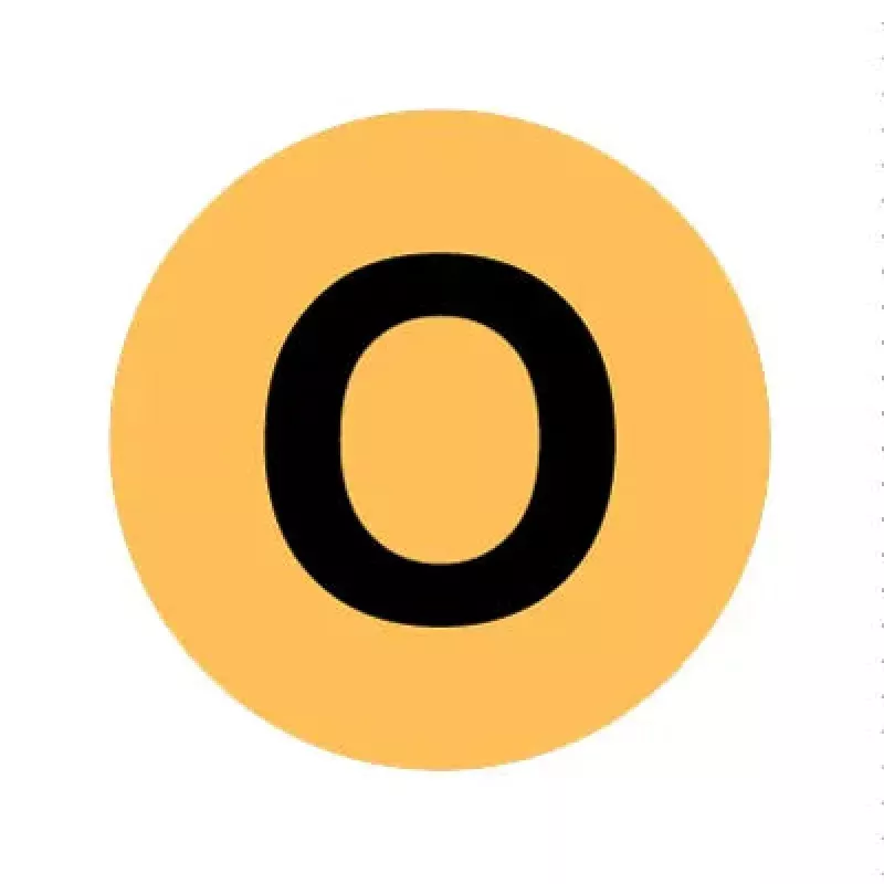 PH10-74-019: O Orange Button Cap with Black Letter