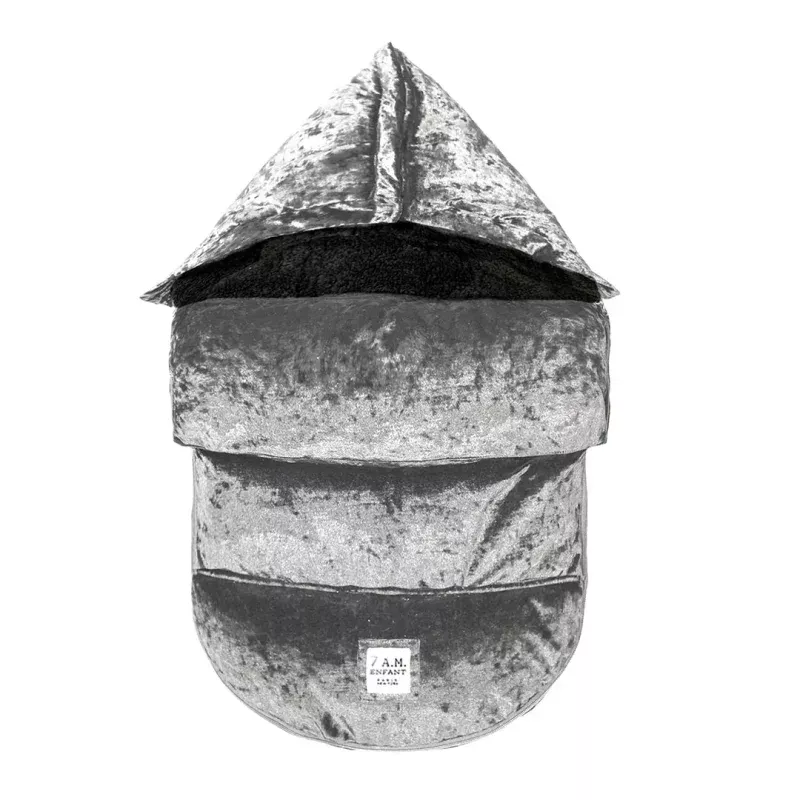 Plush Infant Footmuff - Grey - S/M - 0-18m