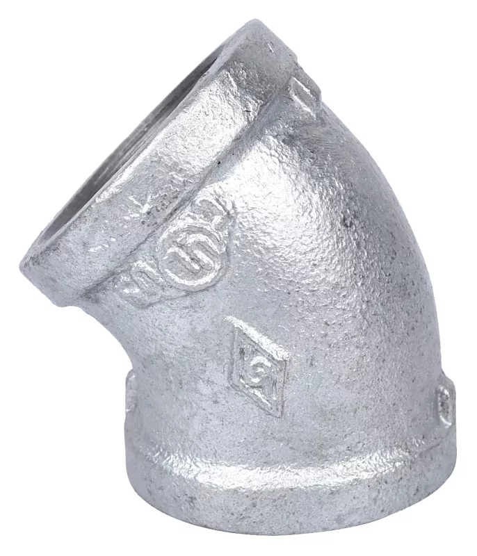 ProSource Pipe Elbow Threaded 45 deg Angle 40 Schedule 300 psi Pressure