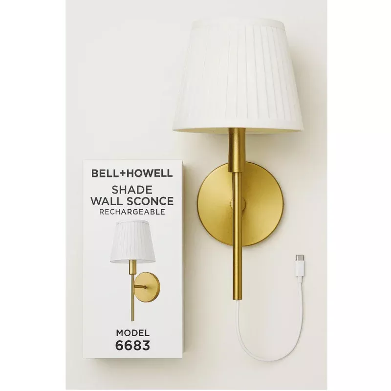 Rechargeable LED Wall Sconce with USBC Charging.
