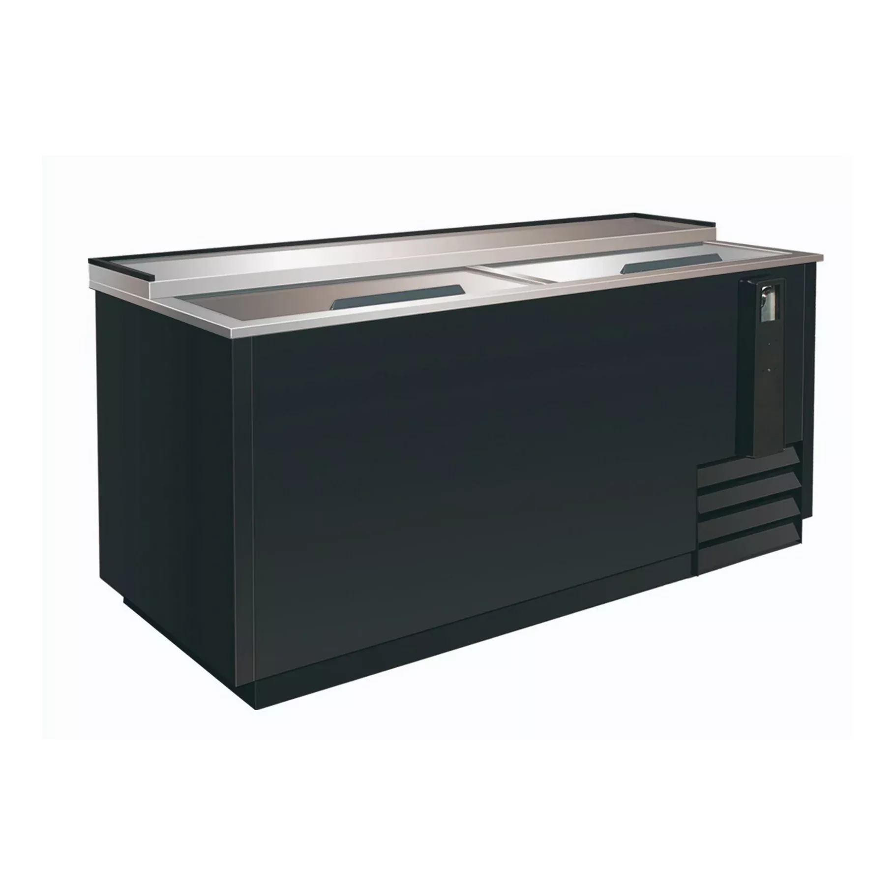 Serv-Ware 65" Horizontal Bottle Cooler - 25-Case Commercial Deep Well Cooler